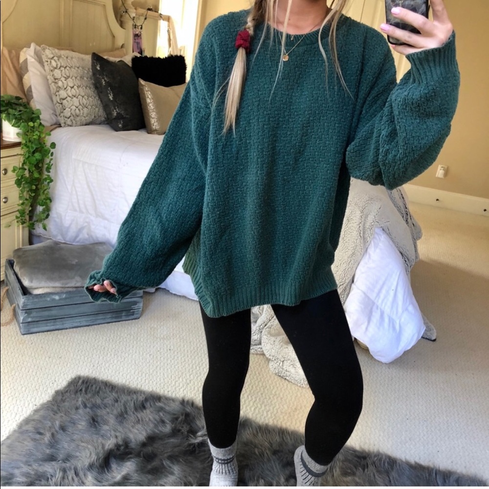 chunk green knit!